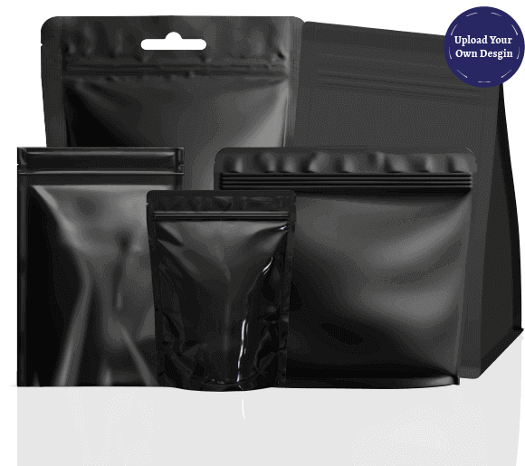 Black Pouch Bags For Candy Packaging