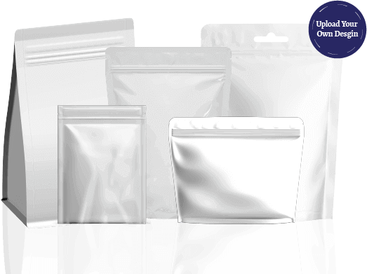 White Pouch Bags For Candy Packaging