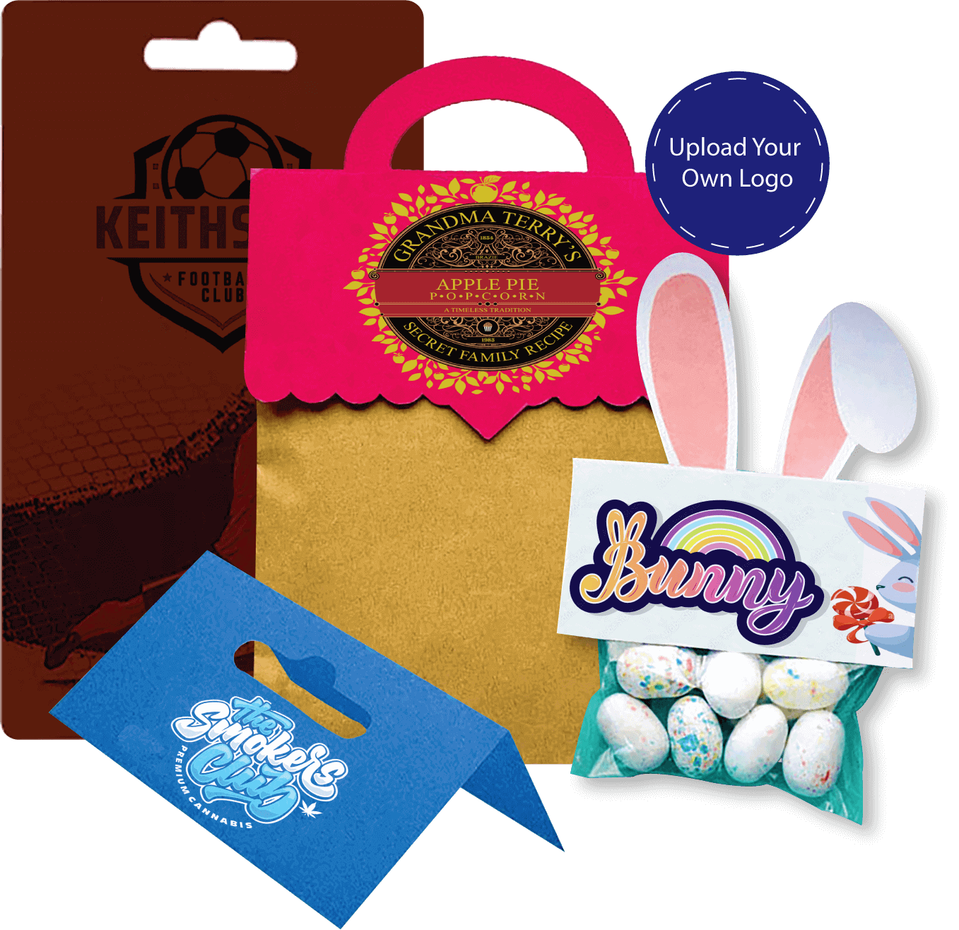 Custom Bag Toppers-s - Universal Packaging -get 15% Discount