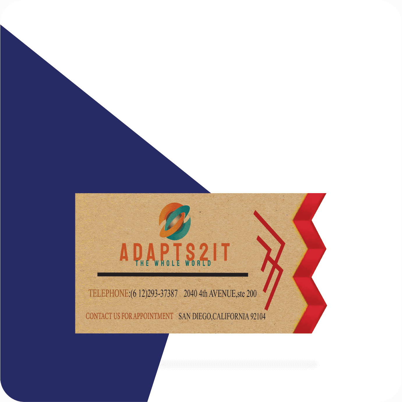 blank kraft paper business cards