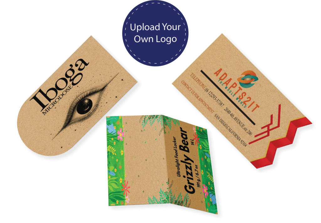 brown kraft paper business cards