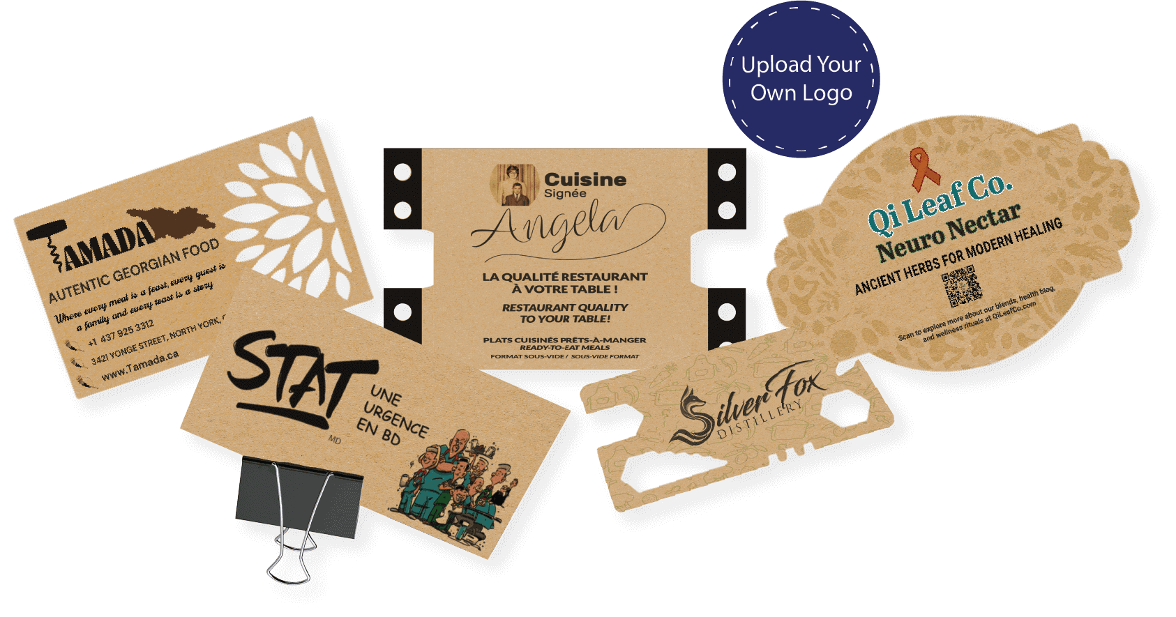 kraft business cards