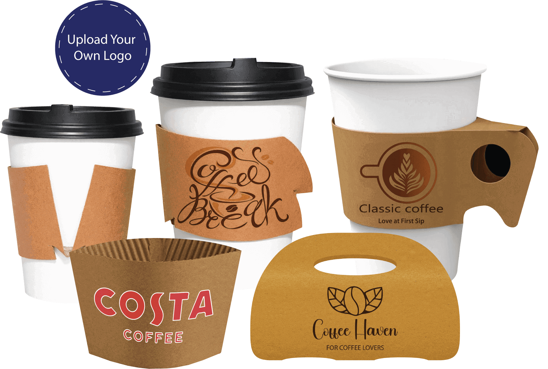 kraft coffee sleeves