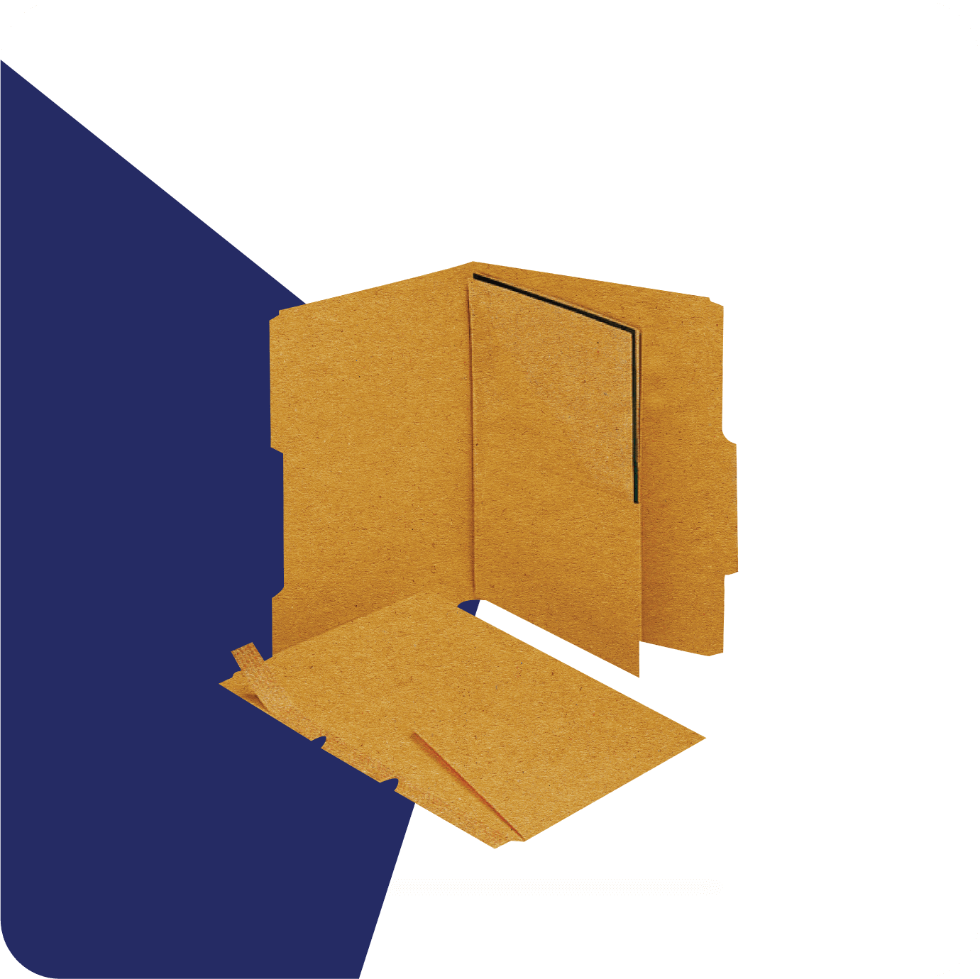 kraft recycled presentation folders