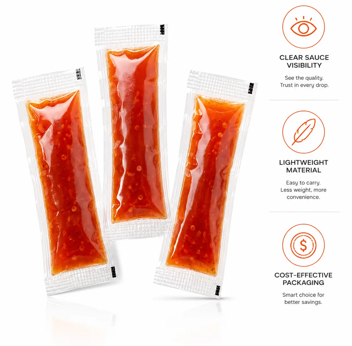 Low Cost Material Selection Improving Sauce Packet Packaging Efficiency
