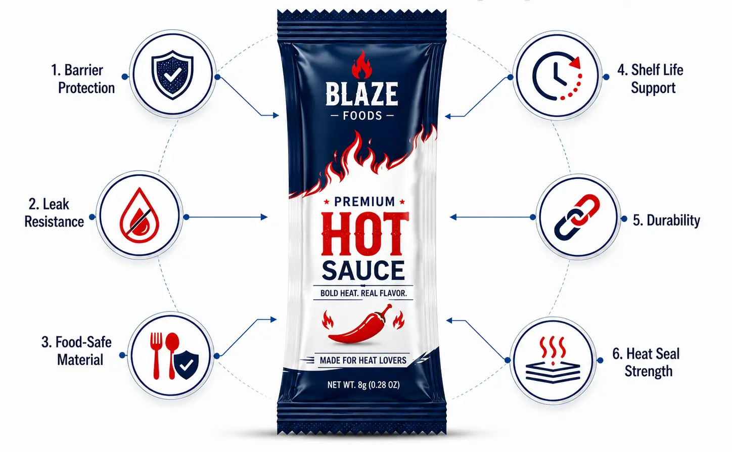 Raise Visual Impact by Selecting Optimal Sauce Packaging Materials