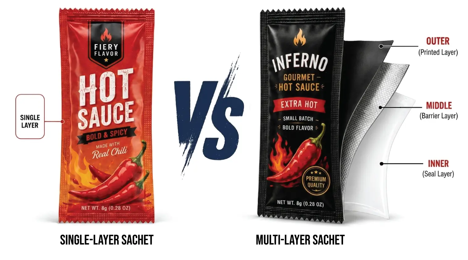 Single-Layer Material vs Multi-Layer Material Packaging Comparison Guide