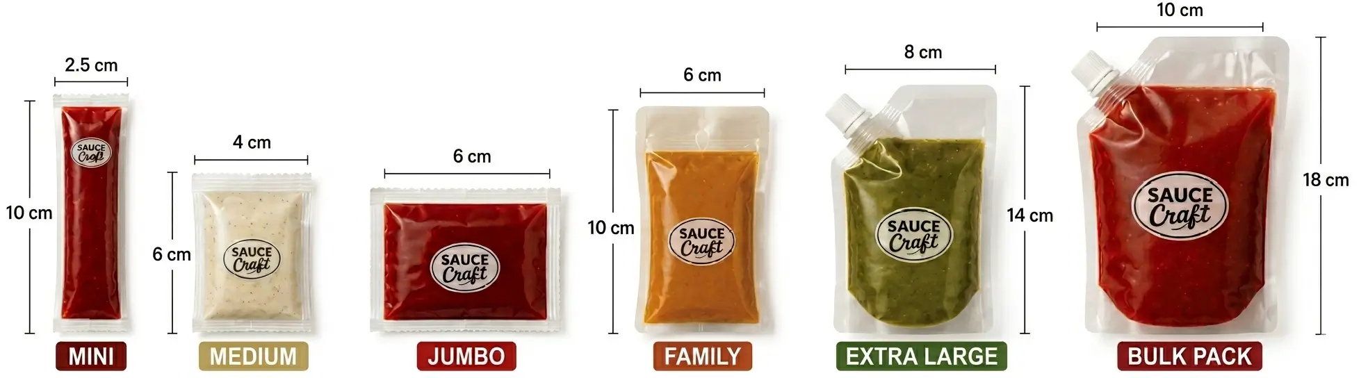 Accurate Sauce Packet Dimensions With Balanced Packaging Size Measurement Standards