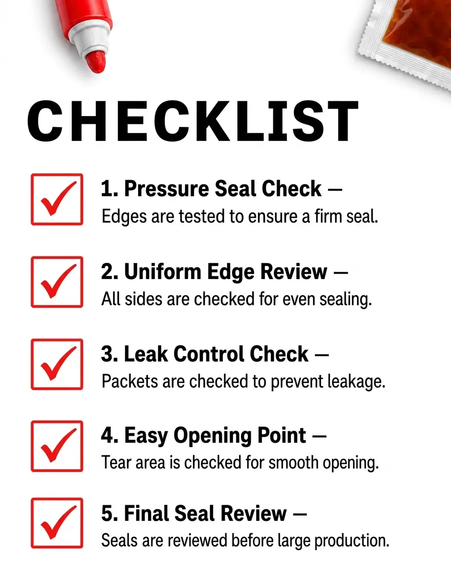 Safe Sauce Packet Storage Conditions With Organized Protection Checklist Standards