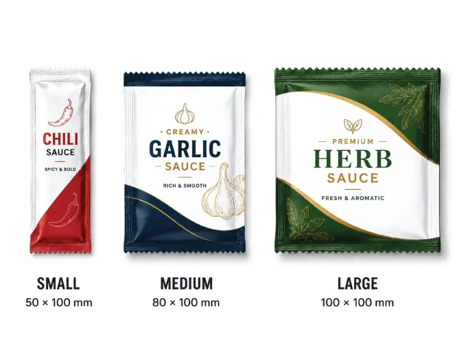 Enhance Impression by Optimizing Sauce Packet Sizes Packaging