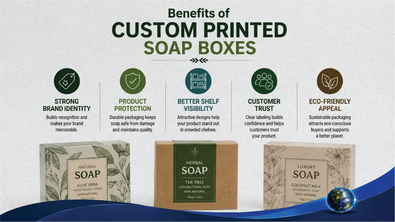 Benefits Of Custom Printed Soap Boxes 