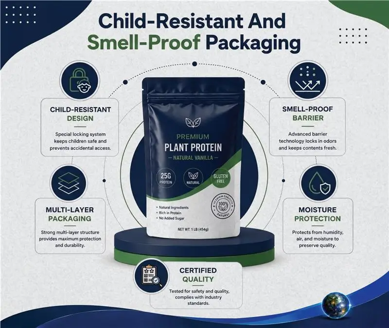 Child Resistant And Smell-Proof Packaging Protection Features Overview