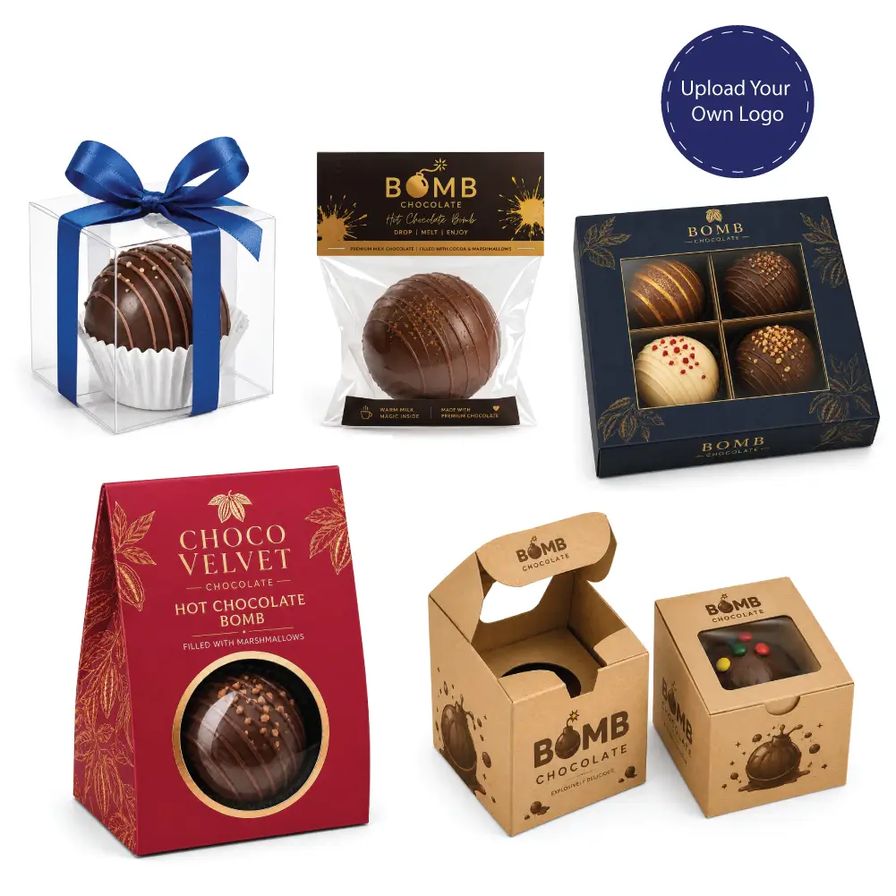 Custom Printed Chocolate Bomb Packaging With Premium BOPET Bag Designs