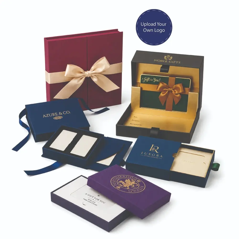 Custom Gift Card Boxes With Elegant Packaging Presentation