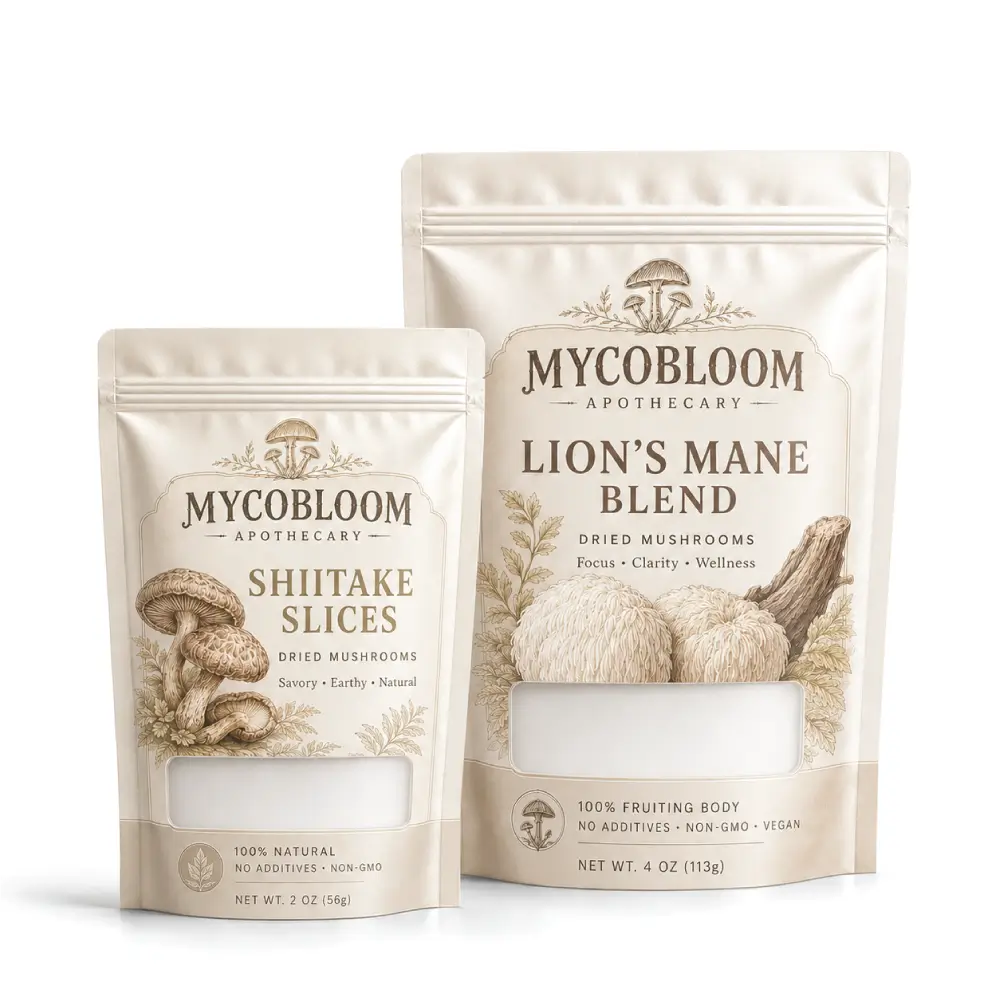 Custom Mushroom Mylar Bags With Unique Presentation