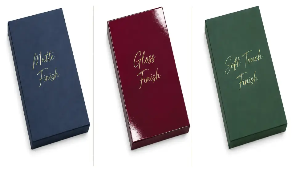 Finishing Options With Premium Chocolate Bar Boxes Surface Effects
