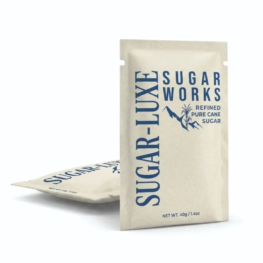 Flat Sugar Packets for Clean Portion Control and Branding
