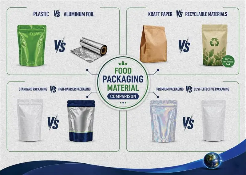 Food Packaging Material Comparison for Product Protection Needs