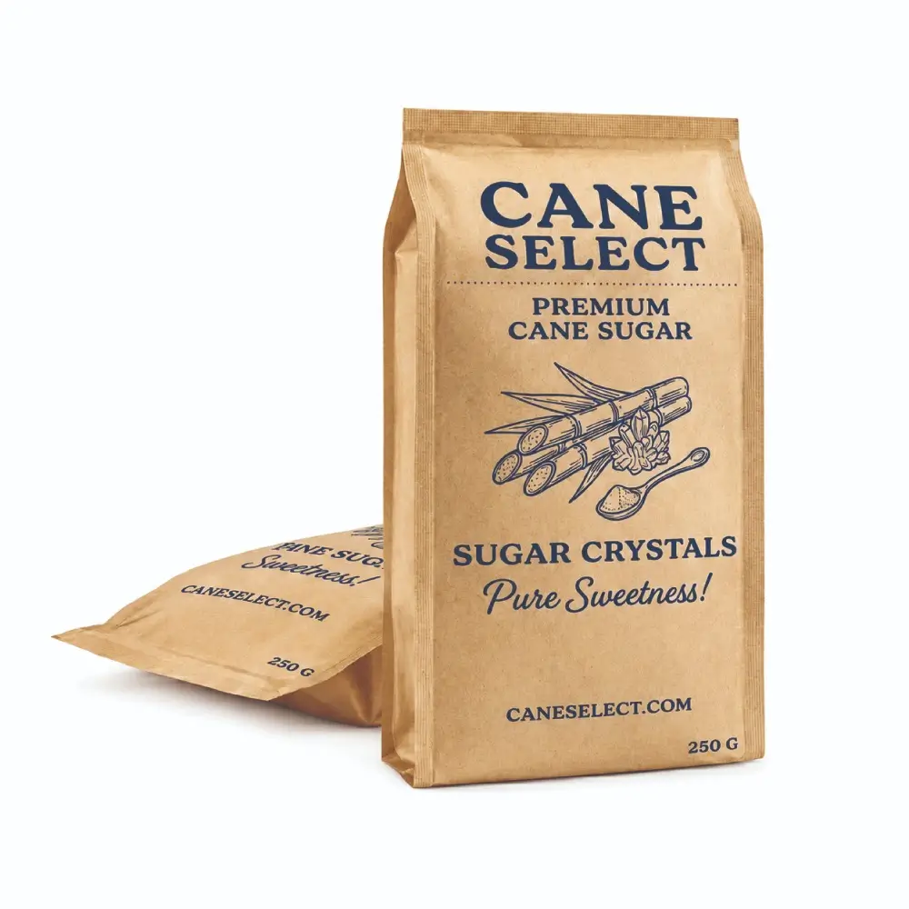 Gusseted Sugar Packets With Expanded Capacity and Premium Finish