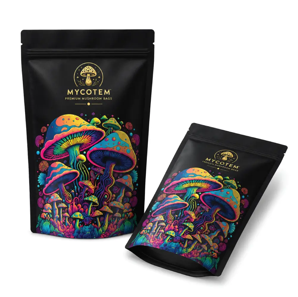 Magic Mushroom Mylar Bags With Premium Packaging Design