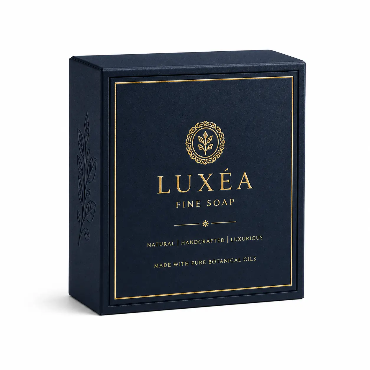 Rigid Material Supporting Premium Soap Packaging Presentation