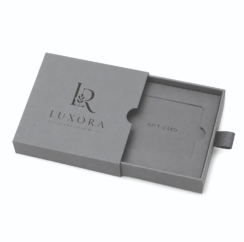 Premium Slide Drawer Gift Card Boxes for Stylish Presentation