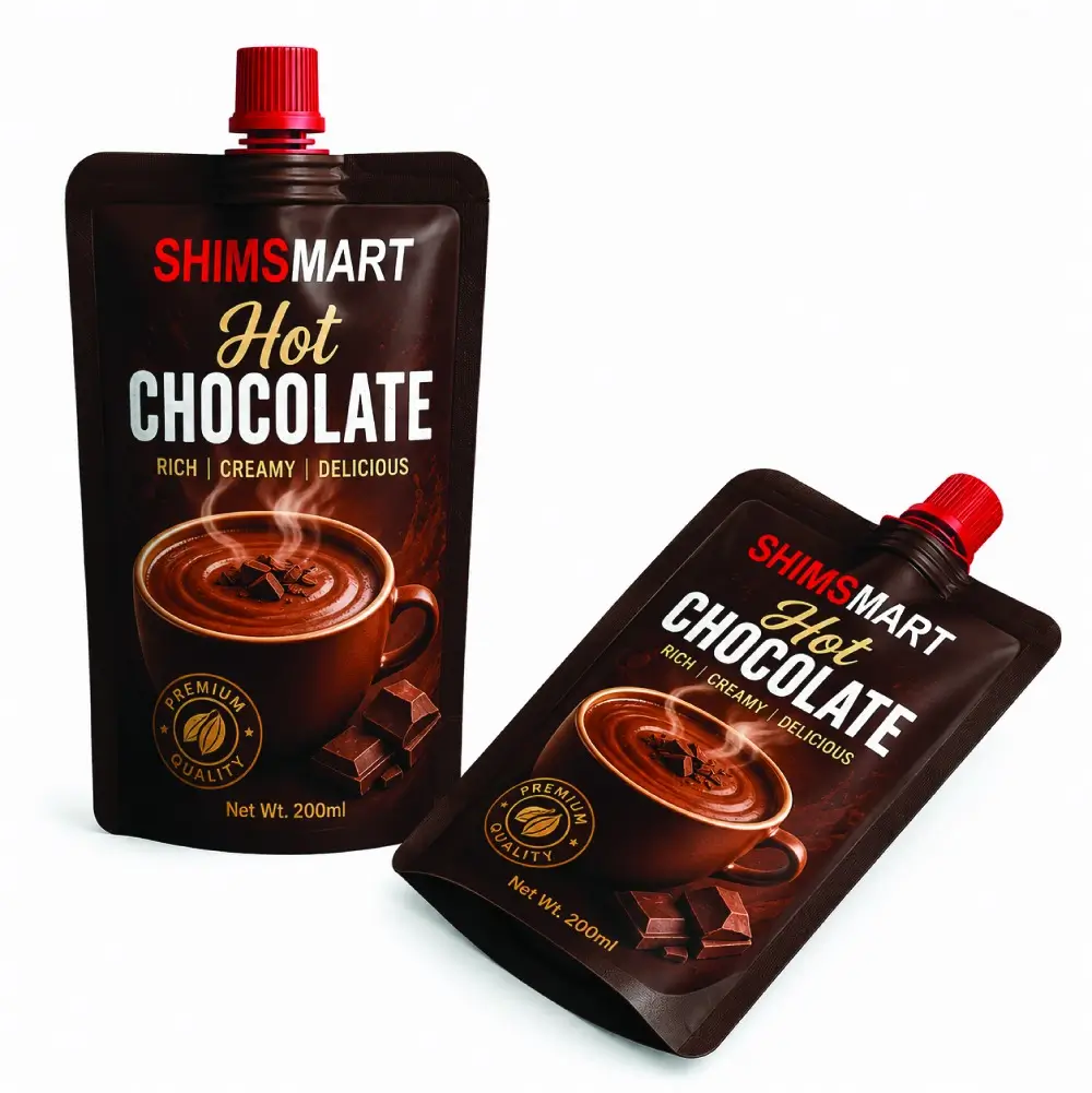 Spout Hot Chocolate Packets with Convenient Dispensing Packaging Designspout-hot-chocolate-packets