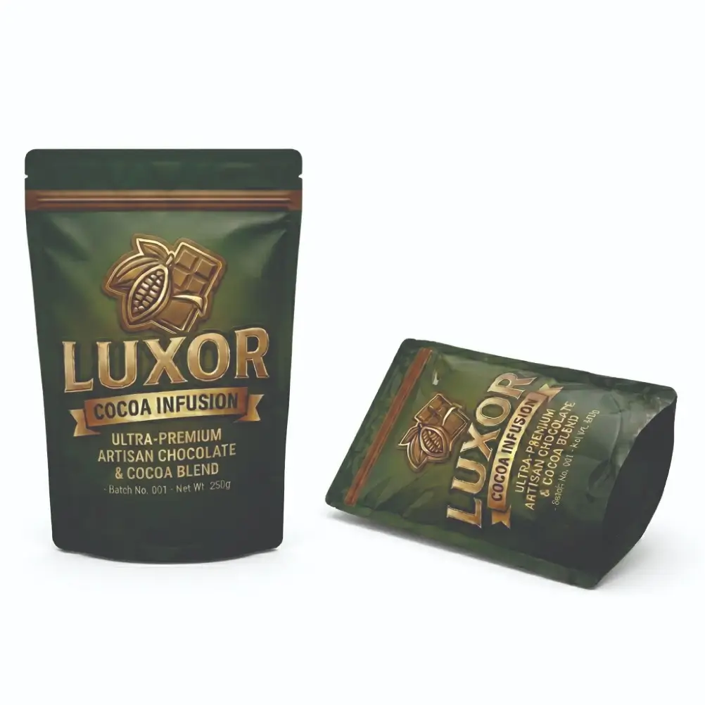 Premium Stand-Up Hot Cocoa Packets for Attractive Shelf Display