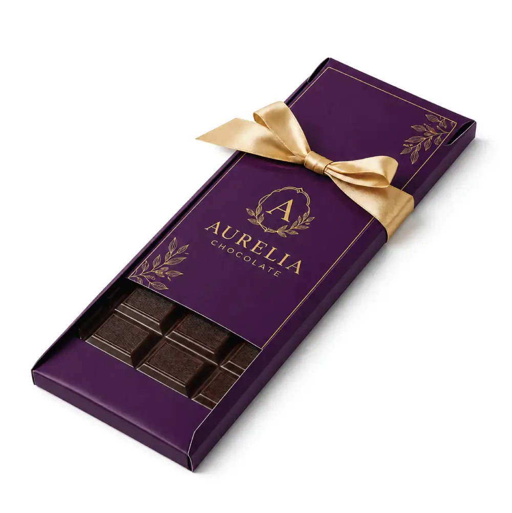 Tray Chocolate Bar Box With Elegant Chocolate Display Style
