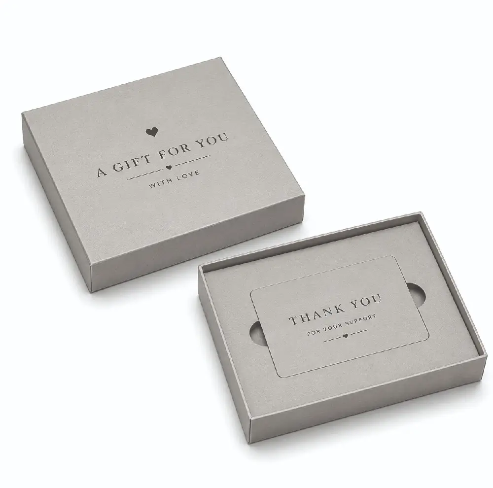 Premium Two-Piece Rigid Gift Card Boxes for Elegant Display