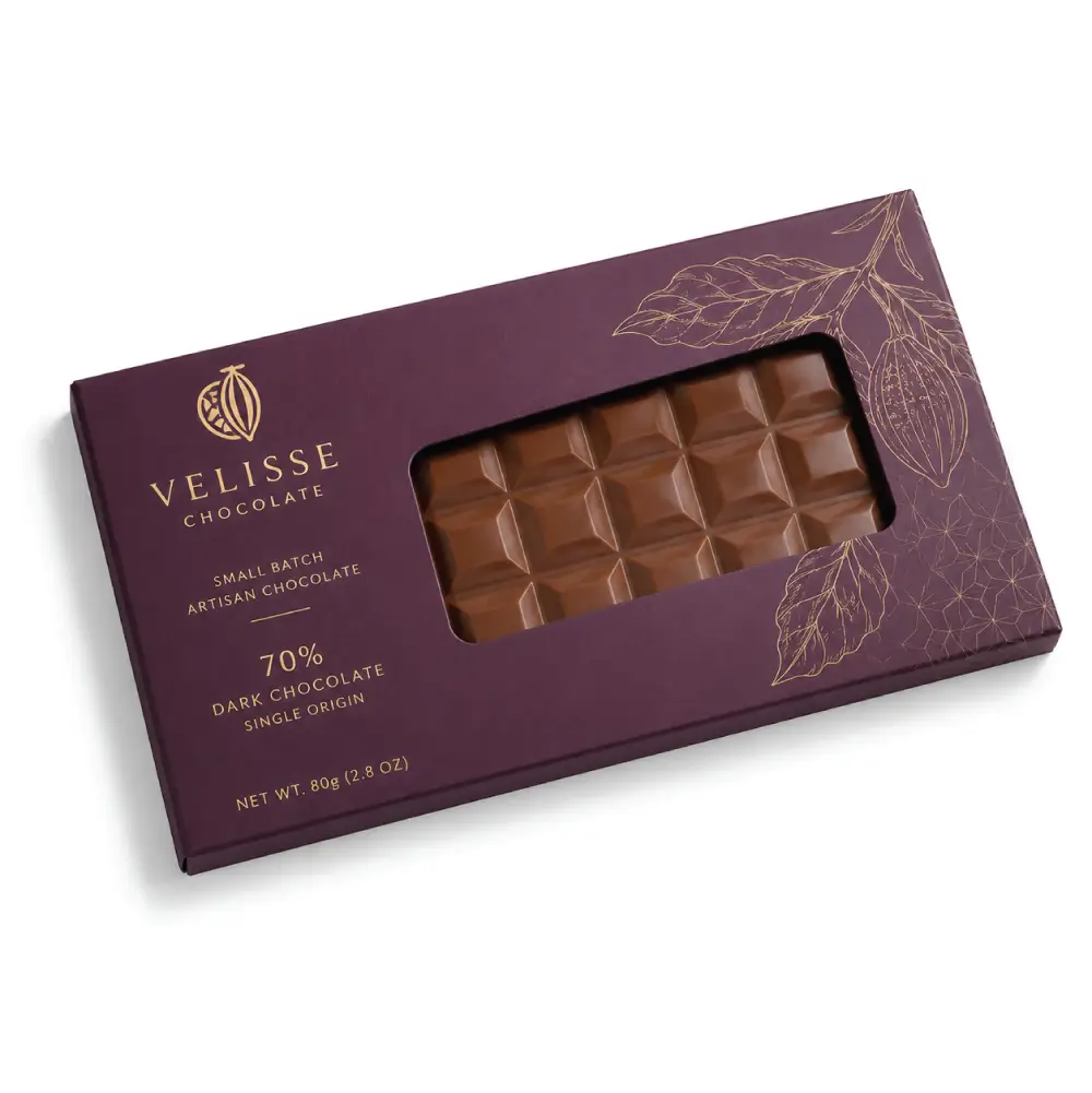 Window Chocolate Bar Box With Clear Product Display Features