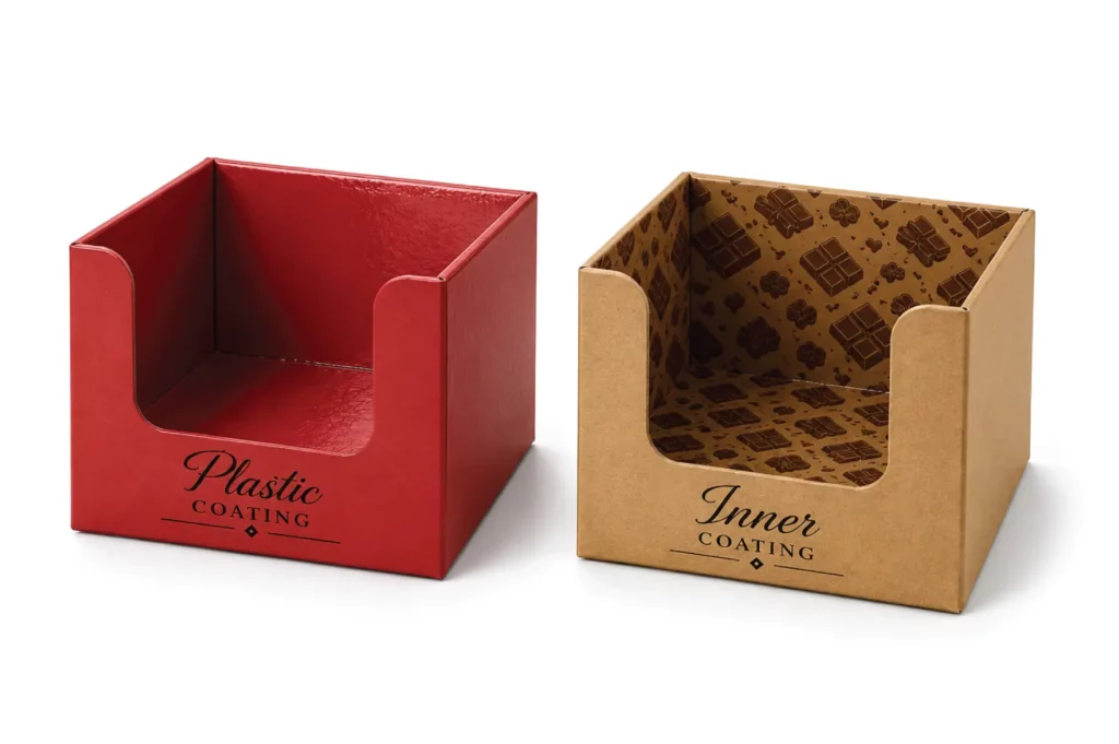 Chocolate Display Boxes Infographic Features With Premium Packaging Details
