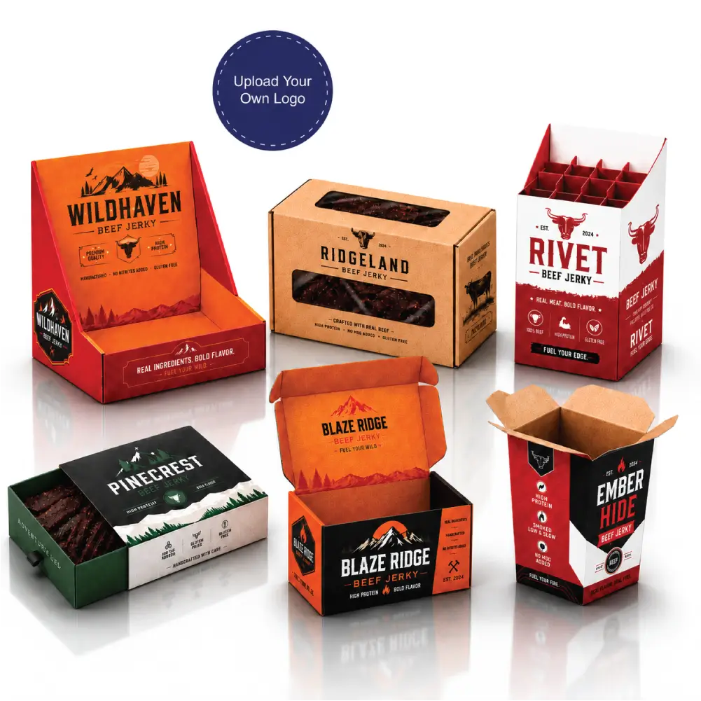Beef Jerky Boxes With Premium Food Presentation