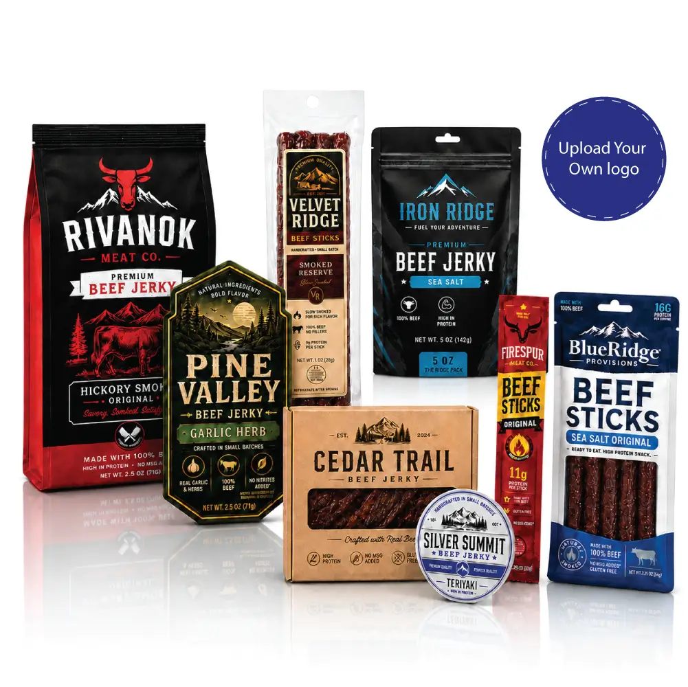 Beef Jerky Packaging With Protective Food Presentation