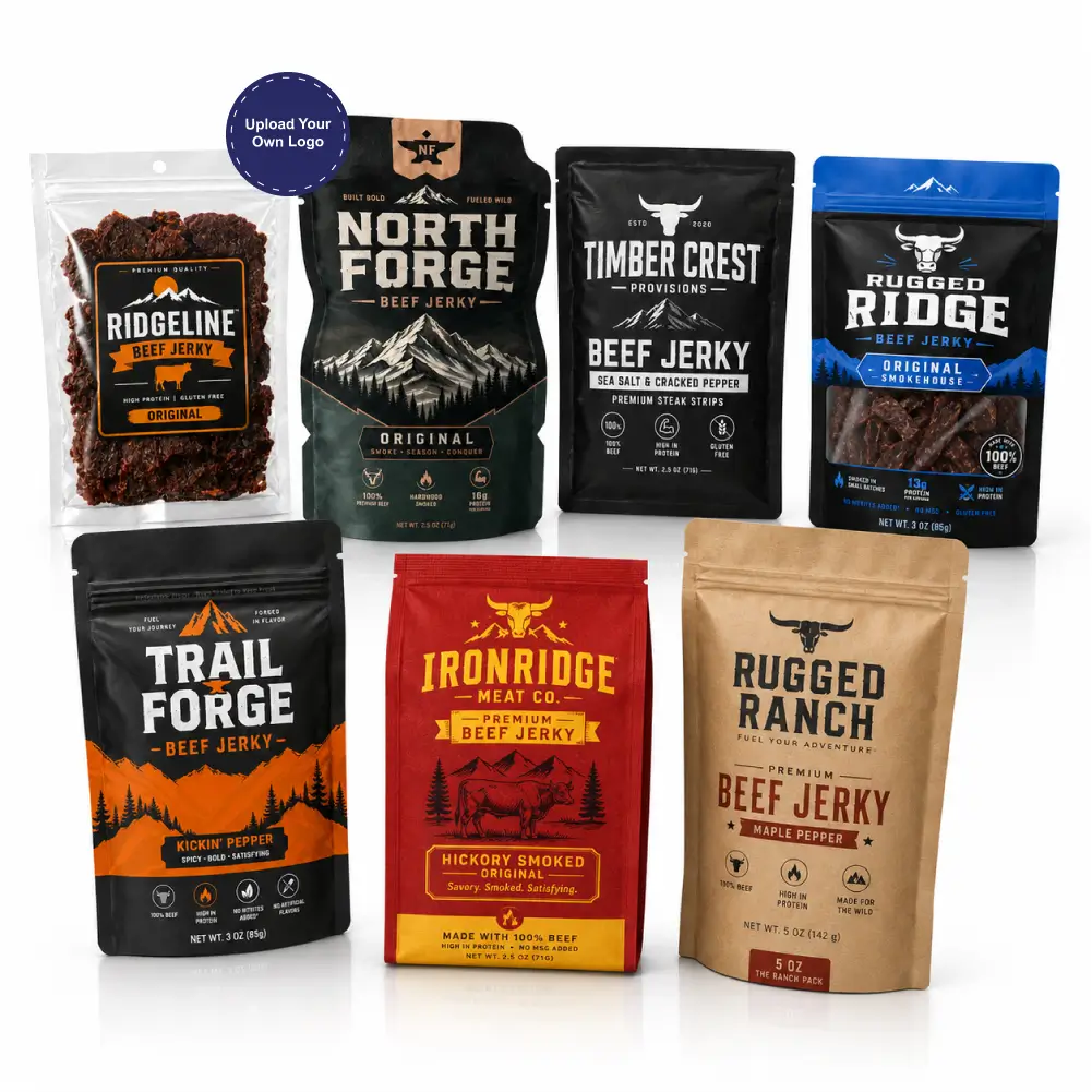 Beef Jerky Pouches With Premium Barrier Packaging