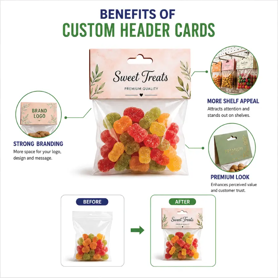 Benefits of Custom Header Cards for Product Packaging