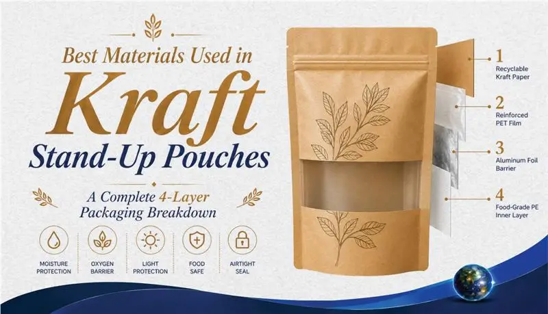 Best Materials Used In Kraft Stand Up Pouches