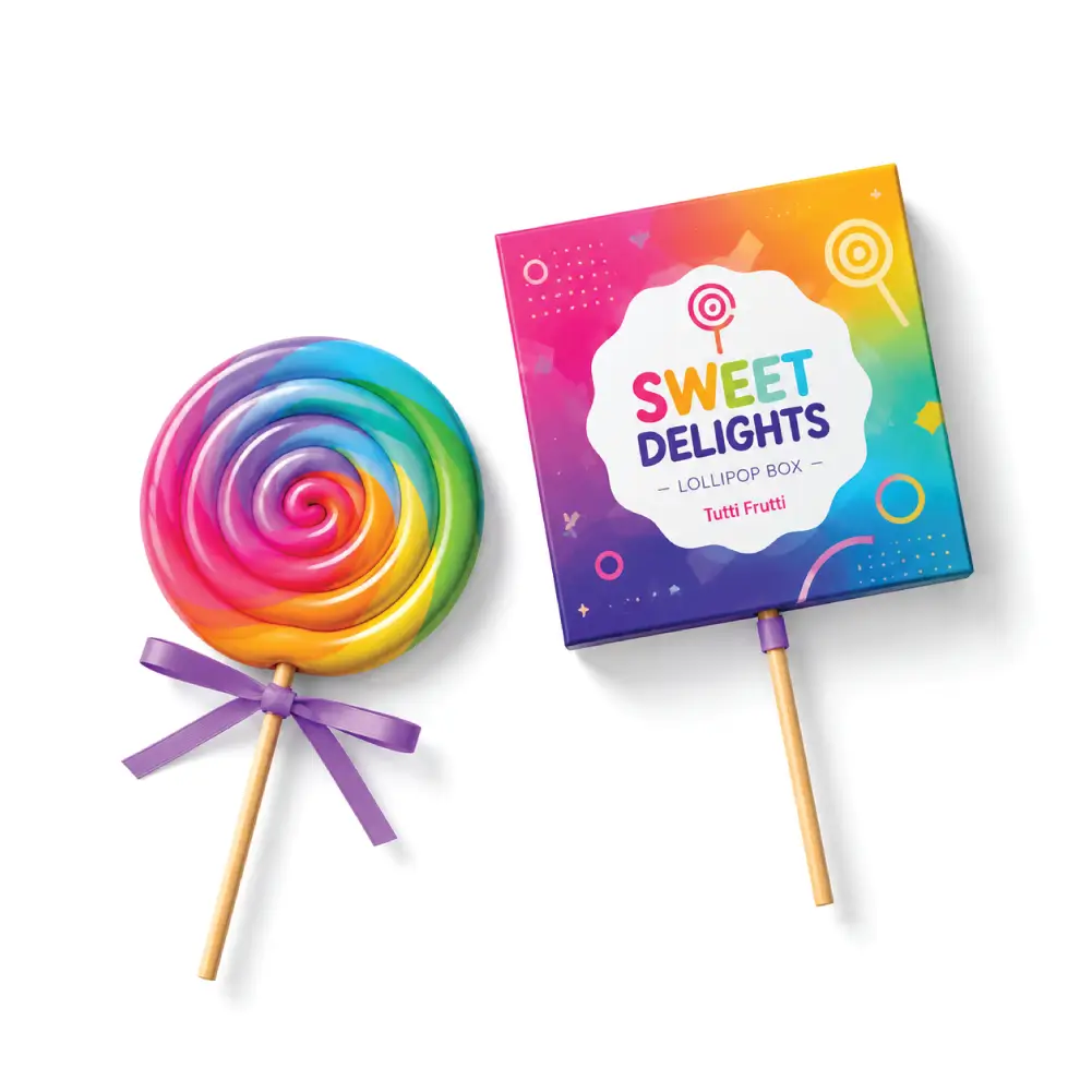 Cardboard Lollipop Boxes With Durable Packaging Design