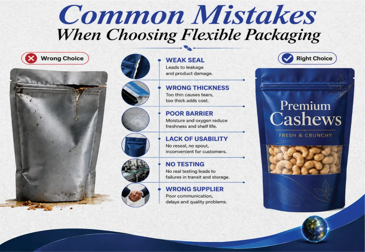 Common Mistakes When Choosing Flexible Packaging