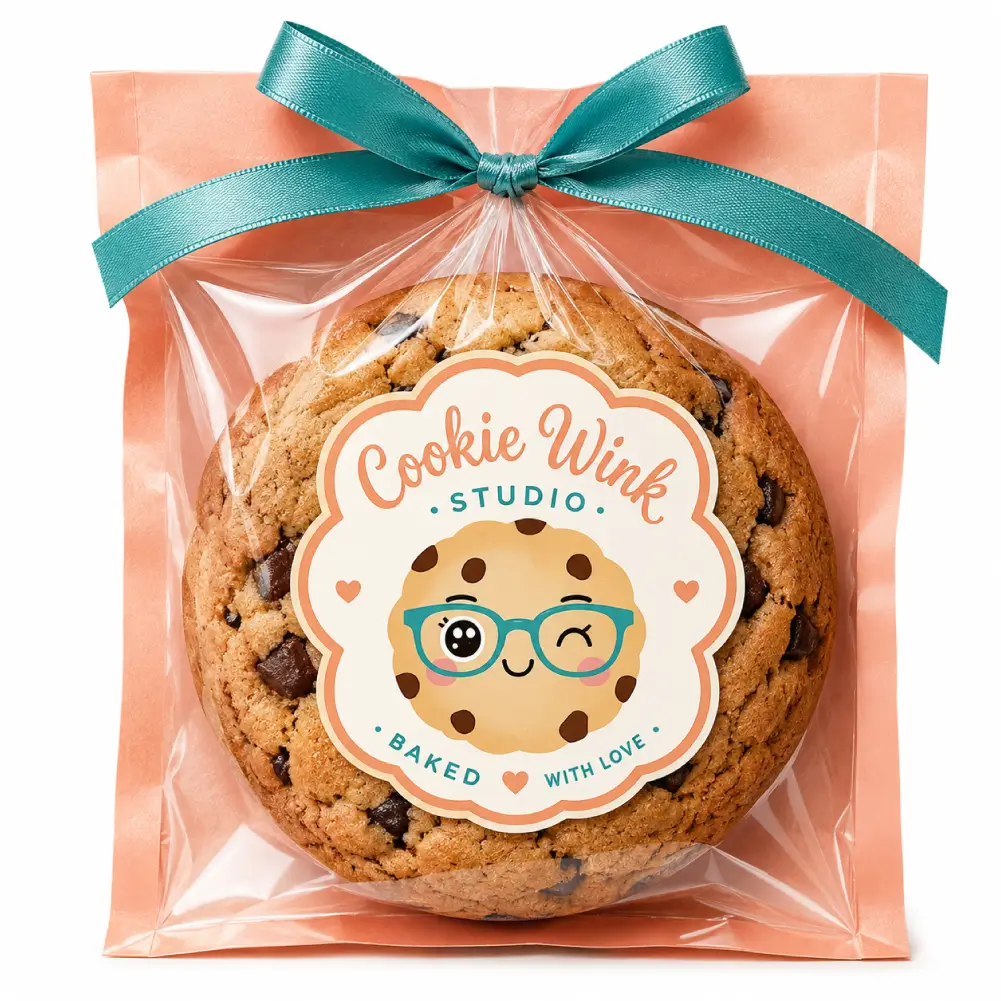 Cookie Labels with Custom Design and Premium Printing Details