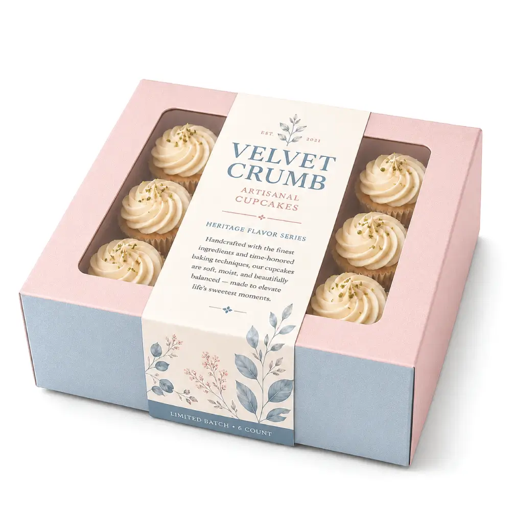 Cupcake Labels With Custom Branding Design