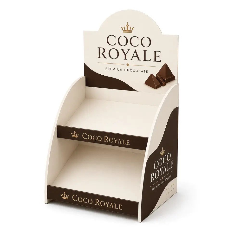 Curved Side Display Boxes With Stylish Front Visibility
