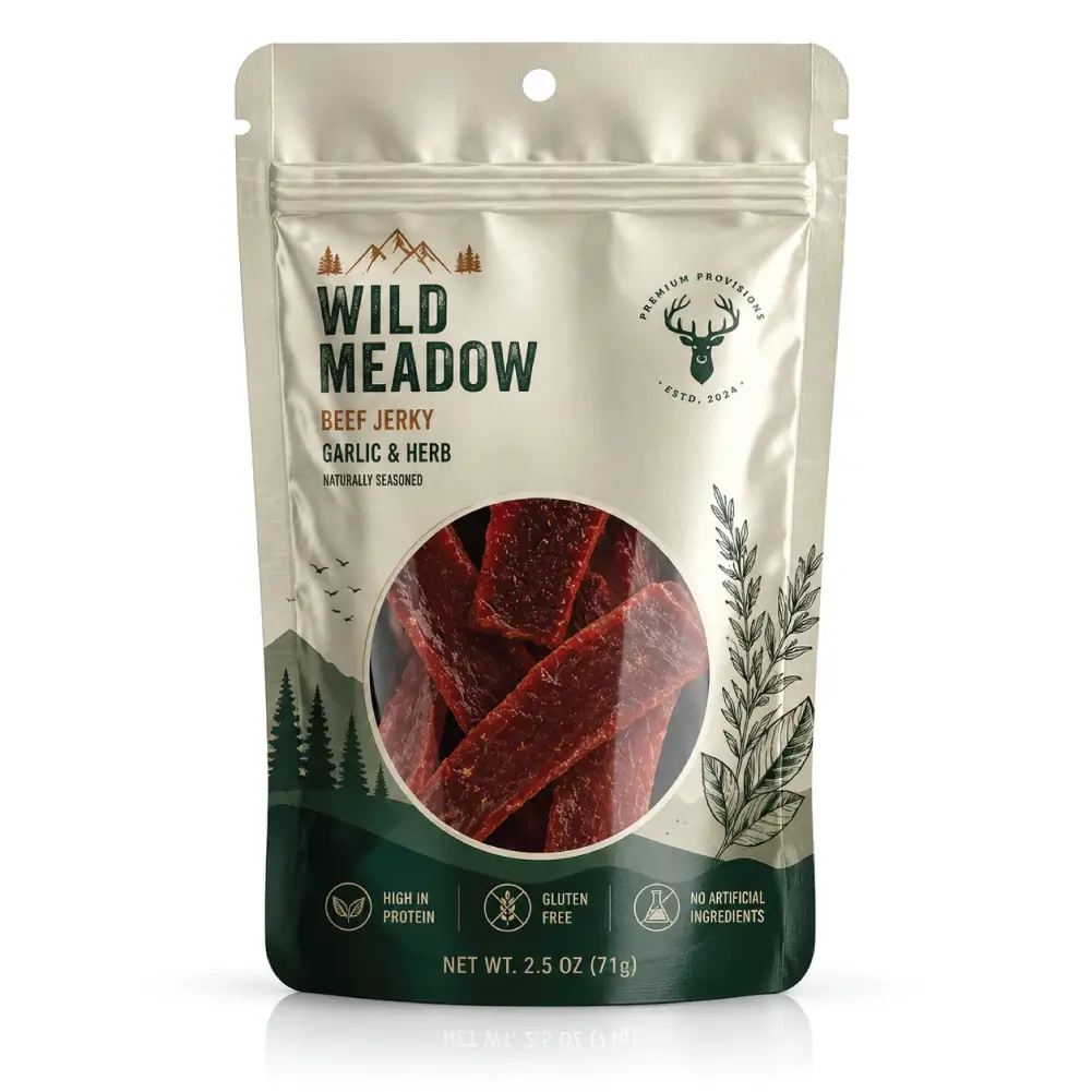Custom Beef Jerky Bags With Branded Food Packaging