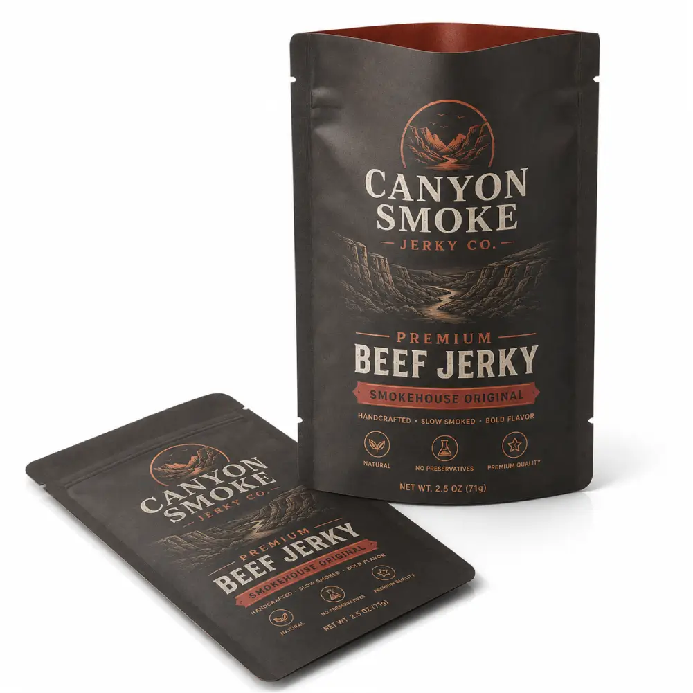 Custom Beef Jerky Packaging With Premium Food Presentation