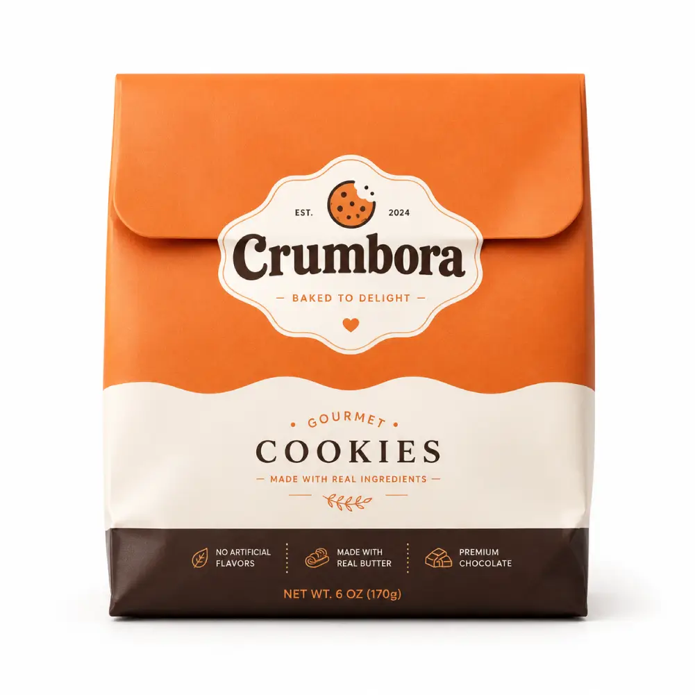 Custom Cookie Pouches with Premium Printing and Secure Closure Design
