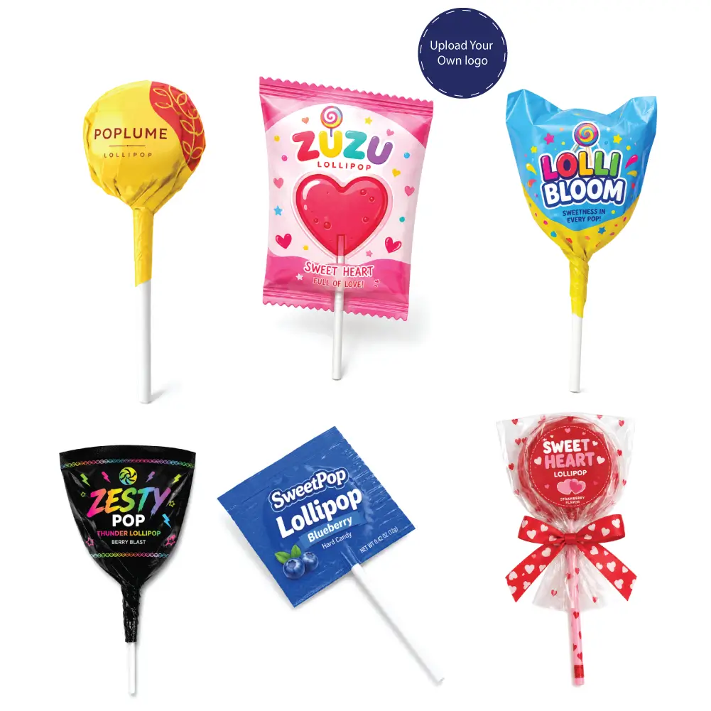 Custom Lollipop Wrappers With Eye-Catching Candy Packaging Design