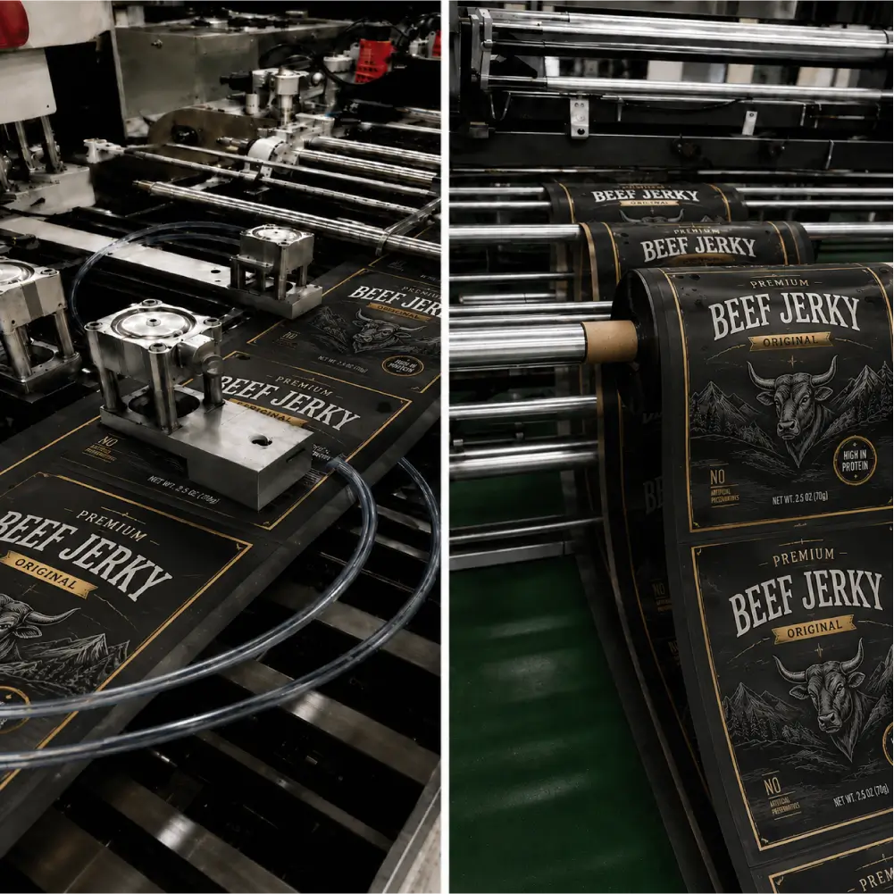 Custom Printing For Beef Jerky Pouches