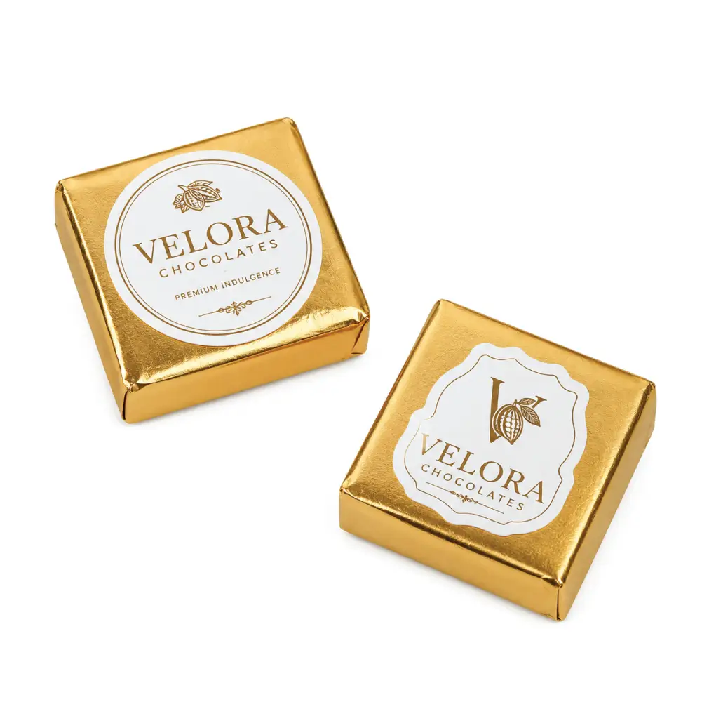 Premium Die-Cut Chocolate Labels With Distinctive Packaging Shapes