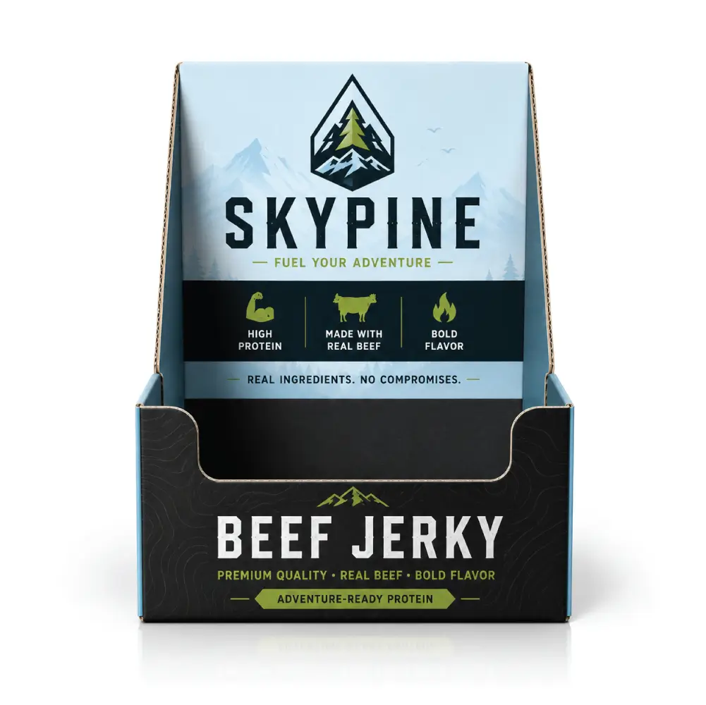 Display Beef Jerky Boxes For Beef Jerky Packaging