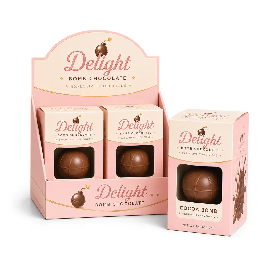 Display Chocolate Bomb Box With Attractive Product Presentation